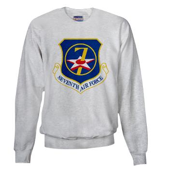 7AF - A01 - 03 - 7th Air Force - Sweatshirt - Click Image to Close