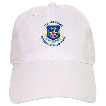 7AF - A01 - 01 - 7th Air Force with Text - Cap - Click Image to Close