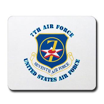 7AF - M01 - 03 - 7th Air Force with Text - Mousepad