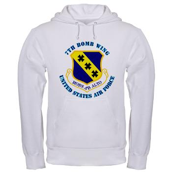 7BW - A01 - 03 - 7th Bomb Wing with Text - Hooded Sweatshirt