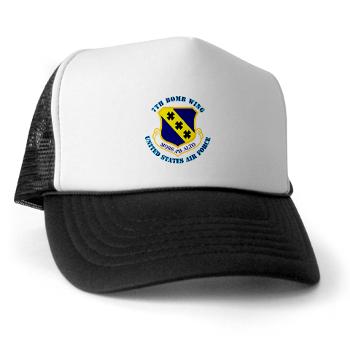 7BW - A01 - 02 - 7th Bomb Wing with Text - Trucker Hat - Click Image to Close