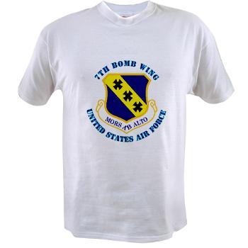 7BW - A01 - 04 - 7th Bomb Wing with Text - Value T-shirt