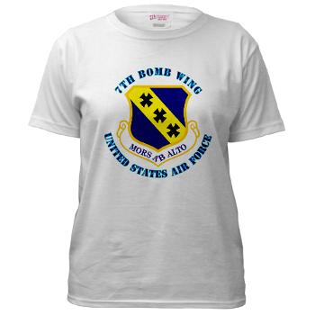 7BW - A01 - 04 - 7th Bomb Wing with Text - Women's T-Shirt