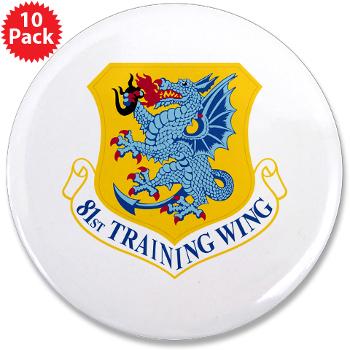 81TW - M01 - 01 - 81st Training Wing - 3.5" Button (10 pack)