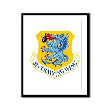 81TW - M01 - 02 - 81st Training Wing - Framed Panel Print - Click Image to Close