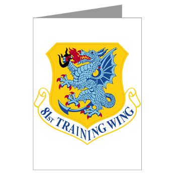 81TW - M01 - 02 - 81st Training Wing - Greeting Cards (Pk of 10)
