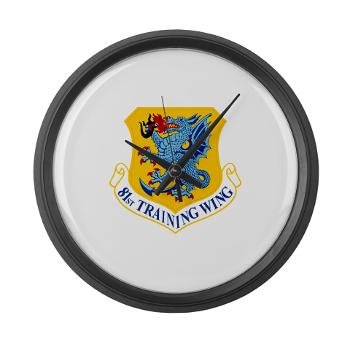 81TW - M01 - 03 - 81st Training Wing - Large Wall Clock - Click Image to Close