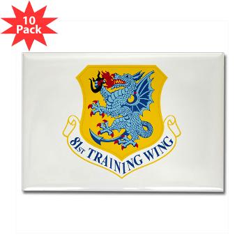 81TW - M01 - 01 - 81st Training Wing - Rectangle Magnet (10 pack)