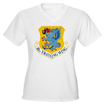 81TW - A01 - 04 - 81st Training Wing - Women's V-Neck T-Shirt