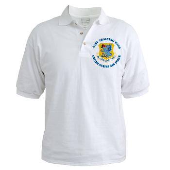 81TW - A01 - 04 - 81st Training Wing with Text - Golf Shirt