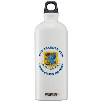 81TW - M01 - 03 - 81st Training Wing with Text - Sigg Water Bottle 1.0L