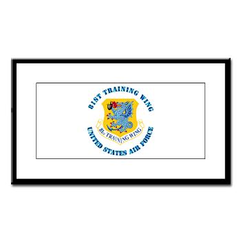 81TW - M01 - 02 - 81st Training Wing with Text - Small Framed Print