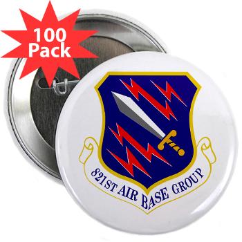 821ABG - M01 - 01 - 821st Air Base Group - 2.25" Button (100 pack) - Click Image to Close