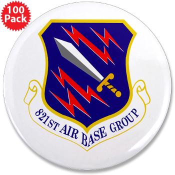 821ABG - M01 - 01 - 821st Air Base Group - 3.5" Button (100 pack)