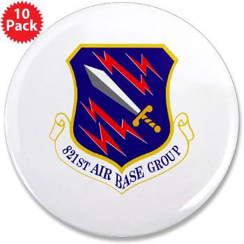821ABG - M01 - 01 - 821st Air Base Group - 3.5" Button (10 pack)