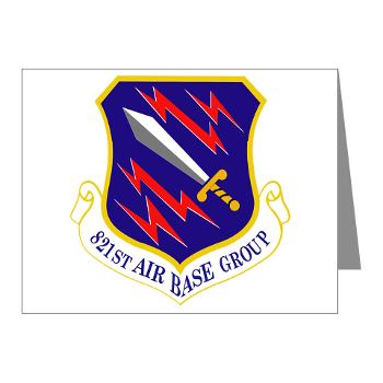821ABG - M01 - 02 - 821st Air Base Group - Note Cards (Pk of 20)