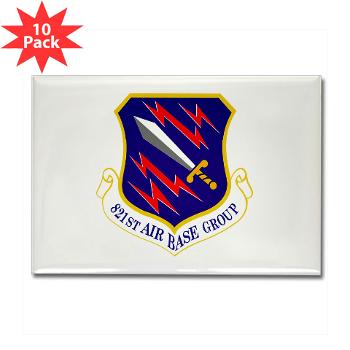 821ABG - M01 - 01 - 821st Air Base Group - Rectangle Magnet (10 pack) - Click Image to Close
