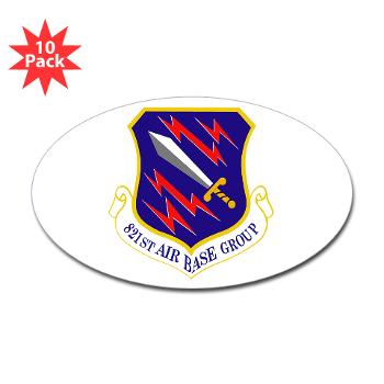821ABG - M01 - 01 - 821st Air Base Group - Sticker (Oval 10 pk)