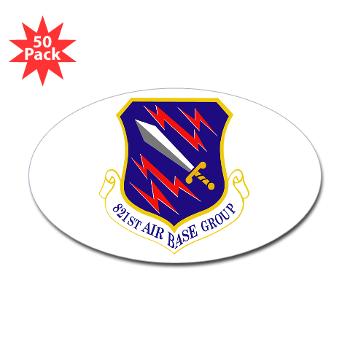 821ABG - M01 - 01 - 821st Air Base Group - Sticker (Oval 50 pk)