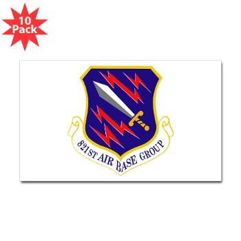 821ABG - M01 - 01 - 821st Air Base Group - Sticker (Rectangle 10 pk)