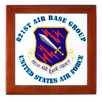 821ABG - M01 - 03 - 821st Air Base Group with Text - Keepsake Box