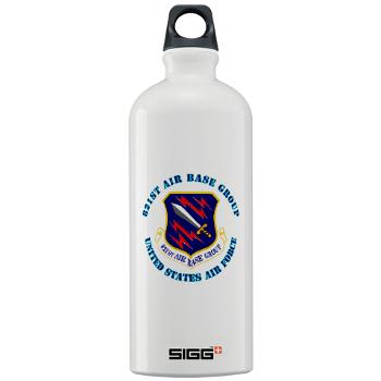 821ABG - M01 - 03 - 821st Air Base Group with Text - Sigg Water Bottle 1.0L