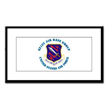 821ABG - M01 - 02 - 821st Air Base Group with Text - Small Framed Print