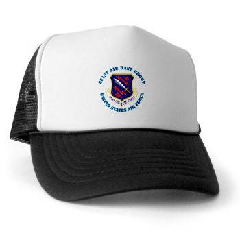 821ABG - A01 - 02 - 821st Air Base Group with Text - Trucker Hat