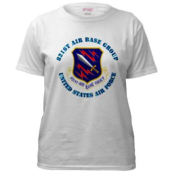 821ABG - A01 - 04 - 821st Air Base Group with Text - Women's T-Shirt
