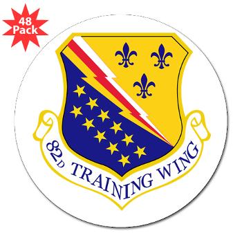 82TW - M01 - 01 - 82nd Training Wing - 3" Lapel Sticker (48 pk) - Click Image to Close