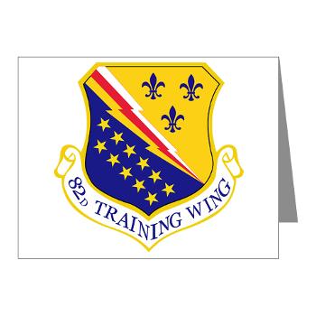 82TW - M01 - 02 - 82nd Training Wing - Note Cards (Pk of 20)