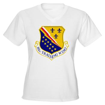82TW - A01 - 04 - 82nd Training Wing - Women's V-Neck T-Shirt
