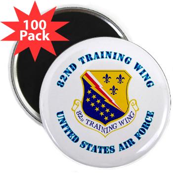 82TW - M01 - 01 - 82nd Training Wing with Text - 2.25" Magnet (100 pack)