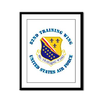82TW - M01 - 02 - 82nd Training Wing with Text - Framed Panel Print