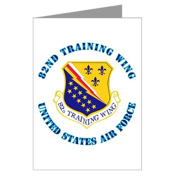 82TW - M01 - 02 - 82nd Training Wing with Text - Greeting Cards (Pk of 10)