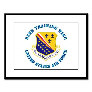82TW - M01 - 02 - 82nd Training Wing with Text - Large Framed Print