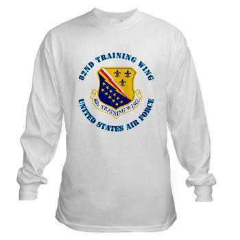 82TW - A01 - 03 - 82nd Training Wing with Text - Long Sleeve T-Shirt