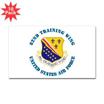 82TW - M01 - 01 - 82nd Training Wing with Text - Sticker (Oval 50 pk)