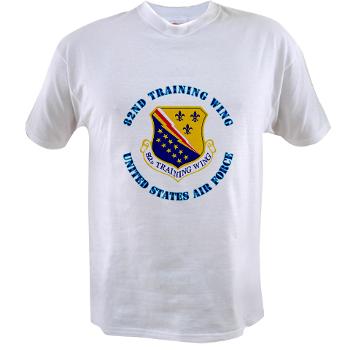 82TW - A01 - 04 - 82nd Training Wing with Text - Value T-shirt