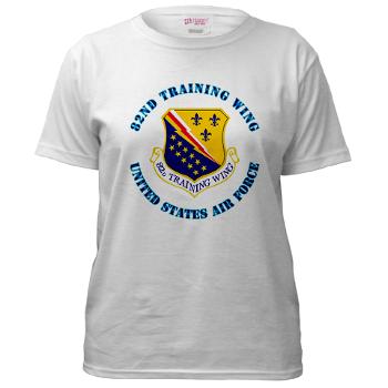 82TW - A01 - 04 - 82nd Training Wing with Text - Women's T-Shirt