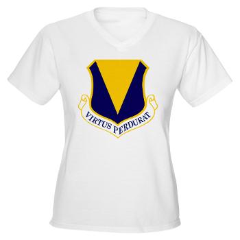 86AW - A01 - 04 - 86th Airlift Wing - Women's V-Neck T-Shirt - Click Image to Close