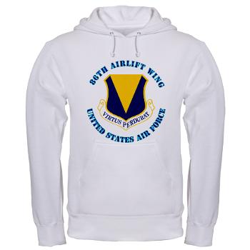 86AW - A01 - 03 - 86th Airlift Wing with Text - Hooded Sweatshirt