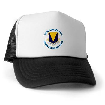 86AW - A01 - 02 - 86th Airlift Wing with Text - Trucker Hat - Click Image to Close