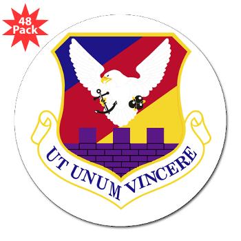 87ABW - M01 - 01 - 87th Air Base Wing - 3" Lapel Sticker (48 pk) - Click Image to Close