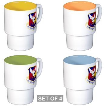87ABW - M01 - 03 - 87th Air Base Wing - Stackable Mug Set (4 mugs)