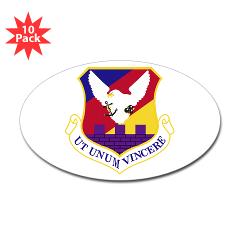 87ABW - M01 - 01 - 87th Air Base Wing - Sticker (Oval 10 pk)