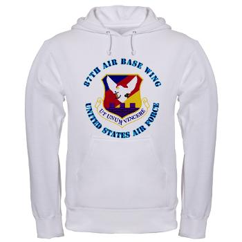 87ABW - A01 - 03 - 87th Air Base Wing with Text - Hooded Sweatshirt