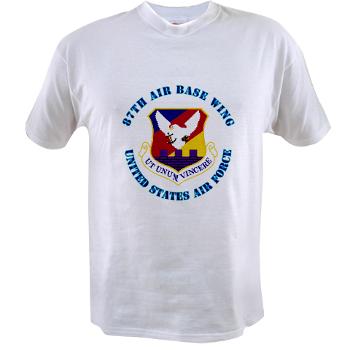 87ABW - A01 - 04 - 87th Air Base Wing with Text - Value T-shirt