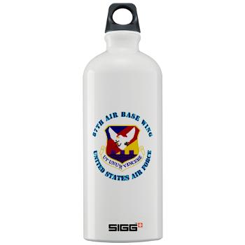 87ABW - M01 - 03 - 87th Air Base Wing with Text - Sigg Water Bottle 1.0L