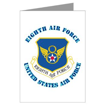 8EAF - M01 - 02 - Eighth Air Force with Text - Greeting Cards (Pk of 10) - Click Image to Close